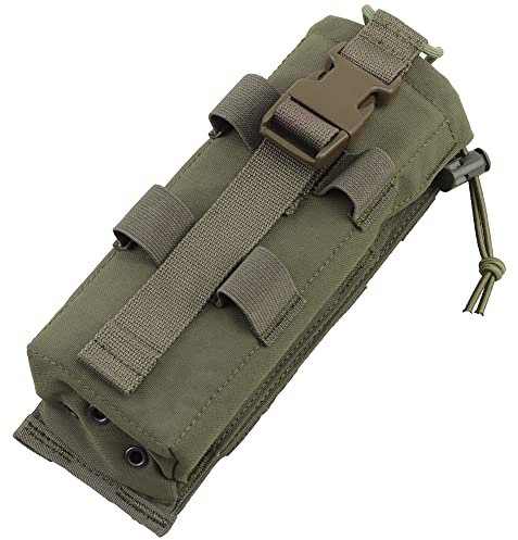 OAREA Molle Radio Pouch Airsoft PRC 152/148 Drop-Down Walkie Talkie Radio Tasche Jagd Paintball Taktische Radio Halter Pack (Color : RG, Size : M)