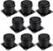 MAHIONG 8 PCS 50mm-65mm Adjustable Furniture Legs, Stainless Steel Metal Cabinet Legs Furniture Feet with Screws, Round Sofa Cabinet Riser Replacement Legs for DIY Desk Kitchen Ottoman