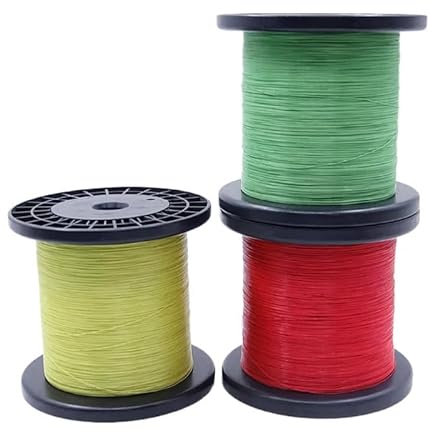 50 Meter/Rolle UL10064 FEP-Draht 40/36/34/32/30/28/26 AWG PTFE-Kunststoff, ultrafeine Mikrolitzen, Lötzinn, Kupferkabel mit hoher Leitfähigkeit (Color : Red, Size : 30AWG)