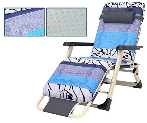 Terrassenstühle Liegende Sonnenliegen Schwerelosigkeits-Chaiselounges Outdoor-Garten-Schaukel-Liegestuhl für Strandcamping Unterstützung 440 Pfund Dunkelgrau (Farbe: mit Kissen)