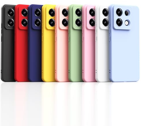 Oududianzi - 9 Piezas Funda para Xiaomi Redmi Note 13 Pro 5G, Case de Silicona Suave de TPU, Funda Protector de Goma Fexible Delgado Liviano y a Prueba de Golpes Antirrayas - [9 Colores]