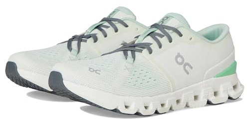 ON Running Cloud X 4, Sneaker Donna, Aloe/Honeydew, 38 EU
