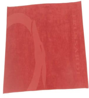 Trussardi Strandtuch für Schwimmbad oder Spa, Baumwollschwammstoff mit Logo, 170 x 90 cm (ungefähr), Artikel TRU2MTW01, RED Red, Einheitsgröße