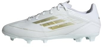 Adidas Unisex F50 League Firm/Multi-Ground Schuhe, Ftwwht Goldmt Ftwwht, 41 1/3 EU
