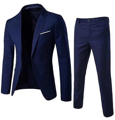 Completo Blu Scuro Uomo Tuta Uomo Economica Abbinamenti Abiti Uomo Vestito da Sposo Tute Sportive Uomo Estiva Completo Sci Uomo Abito Uomo Slim Abito Lilla Uomo Vestiti Moderni Uomo Completo