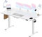 Flamaker Höhenverstellbarer Schreibtisch 160x80 cm,25MM Ganze Tischplatte mit Bürstenloser Motor,Stabiler Ergonomischer Steh Schreibtisch elektrisch höhenverstellbar mit Kabel Management Tray