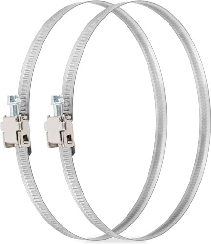 x2 Abrazadera metálica sin fin. Medida 250mm. Válida para medidas desde 245ømm a 260ømm.