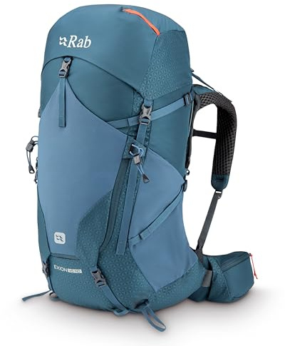 Rab Damen Exion ND 45 Liter Rucksack - Bequemer Rucksack für Wandern, Trekking, Rucksackreisen, Orion Blue, Small-Medium