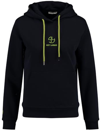 KEY LARGO Damen Basic Hood Kapuzenpullover, Navy (1200), M EU