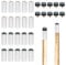 20 Stück Billard Queue Spitzen 12mm Ersatz-Schraubspitzen Billardqueues Spitze Billard Ersatzspitzen, Billard Queue Zubehör Set für Billardstöcke, Ersatz Schraub Tipps mit Pool Queue Zwinge