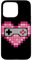 Herzförmiger Videospiel-Controller Retro Gamer Hülle für iPhone 15 Pro Max