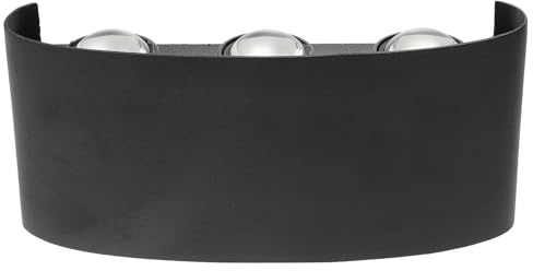 Anneome Lámpara de Pared LED Curva Luz Cálida Aplique de Aluminio Decorativa para Interiores Jardín Escaleras Sala