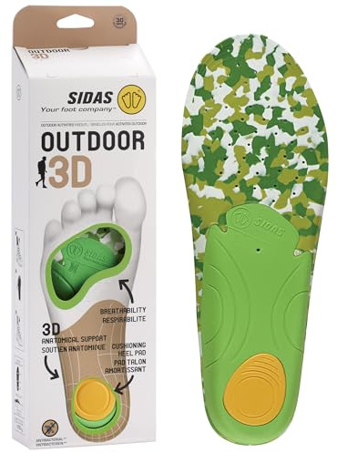 Sidas 3D Hiking Insoles & Outdoor Activities Unisex, unisex_adult, CSE3DOUTDOOR17