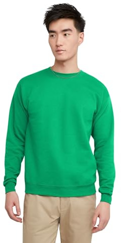 Hanes Men's EcoSmart Sweatshirt, kelly green, XL