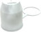 AUPROTEC Protège Boule d'Attelage avec Anneau d'arrêt Capuchon de Protection de Boule d'attache remorque Blanc