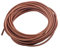 KONMAY 9.1 Meters 3.0mm Dark Natural Round Real Leather Cord for Jewellery Making and Crafting