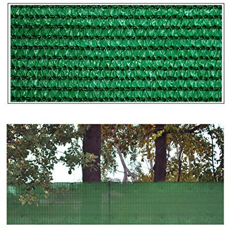 Helo 'T50' Sichtschutznetz Zaunblende 50 m Länge x 1,5 m Höhe (grün) aus HDPE Gewebe, hoch reißest, witterungs- und UV-beständig, ideal als Sichtschutz, Windschutz, Staubschutz oder Sonnenschutz Netz