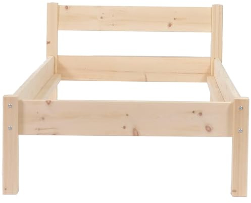 TUGA - Holztech Naturholzbett Amelie Bett aus Massiv Holz Daybett 90 100 120 140 160 200 x 220 (Festland) (90 cm x 220 cm)
