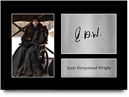 HWC Trading Isaac Hempstead Wright A4 gedrucktes Autogramm Bran Stark Drei-äugiger Rabe Game of Thrones Druck Foto Bild Display