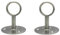 NELXULAS Tringle de placard robuste en acier inoxydable avec vis assorties (3,8 cm, argenté)