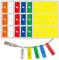 Cable Label, Self-Adhesive Cable Label Sticker180Pcs Waterproof Tear Resistant Cables Markers Cables Stickers, Wire Labels Wire Tags, Write On Identification Tags(6 Color)