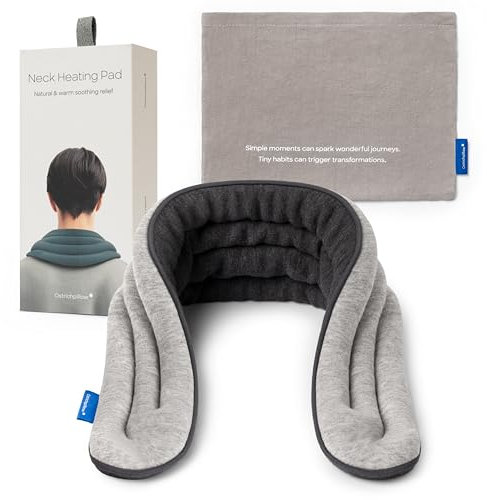 Ostrichpillow - Sac thermique pour les cervicales | Thérapie par le chaud et le froid | Soulager les douleurs et les tensions musculaires | Faire une pause (Gris)