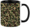Giftme Green Camouflage camo Army Themed Birthday,Secret Santa, Stocking Filler,Christmas Coffee Tea Mug Unique Inside Coloured Ceramic Mug. (Black Inside Coloured and Handle)