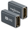 Twozoh Coupleur HDMI 8K (2 paquet), Adaptateur HDMI 2.1 Femelle vers Femelle, Connecteur HDMI Femelle 48Gbps, Rallonge HDMI 8K@60Hz, 4K@120Hz 1080p