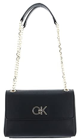 Calvin Klein Damen Umhängetasche Re-Lock Ew Conv Xbody Klein, Schwarz (Ck Black), Einheitsgröße