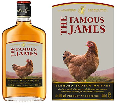 Personalised Customised Bottle Label Sticker for Famous Grouse Whisky 350ml