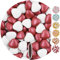 EinsSein 1kg Schokoherzen Dragees Mix medium weiss-bordeaux pearl Gastgeschenke Hochzeit, Taufe, Kommunion, Kindergeburtstag | Schokodragees, Dragees in Herzform bzw. Schokolinsen als Ersatz für