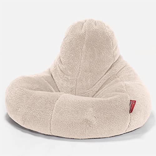 Lounge Pug - Gaming Sitzsack Sessel - Teddy Kunstfell Crème - Ultra LUX - Sitzsack Sesse