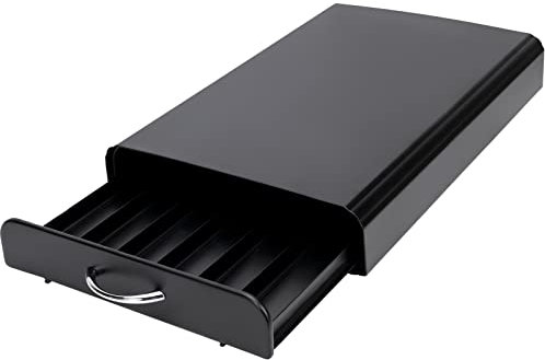 SYSYLY Tiroirs à Capsules Compatible pour Nespresso/Delta q Capsules,Porte Distributeur Dosette Nespresso(60 x capsules).