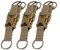 3 STÜCKE Taktische karabinerhaken schaukel Multifunktions Nylon Gürtelkarabiner mit Schlüsselring Rucksack Taktische Schnalle für Outdoor Sportgeräte Wasserflaschen Rucksack