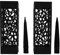 yaogohua 2 Pezzi Vaso Per Tomba da Cimitero con Punte in Schiuma Vaso da Esterno in Terra Colonna Nera Design Cavo Unico Installazione Facile Inserto a Terra Portafiori Per Tomba