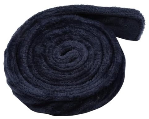 Ersatz-Bademantel-Krawatte aus Flanell, Plüsch-Flanellgürtel, Bademantelgürtel, Ersatz-Fleece, Hotel-Bademantelgürtel, 9 Farben und 3 Stärken zur Auswahl, Marineblau, verdickt, 170-200cm