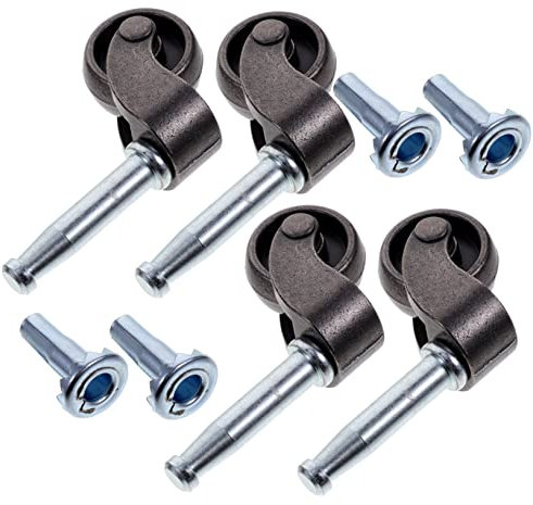 STOBOK 4pcs Zinc Alloy Furniture Caster Wheels Silent Sturdy for Office Chairs