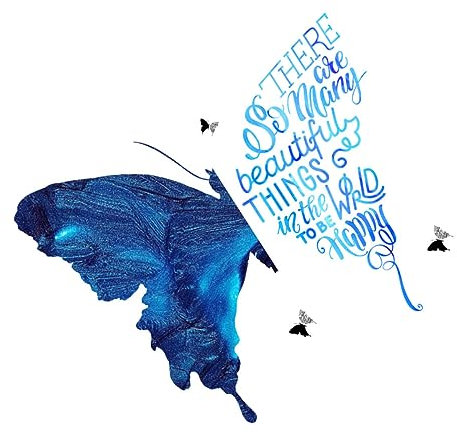 Garneck 1 Satz Wandaufkleber Große Wandtattoos Blaue Wandmalerei Statue Figur Schälen Blauer Aufkleber Großes Wandtattoo Wand Dekoration Riesiges Wandtattoo Pvc Kinderzimmer Zubehör 3d