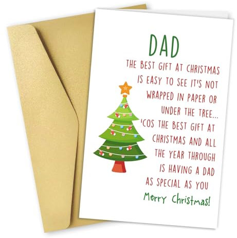 LiuuLi Lustige Weihnachtskarte für Väter