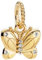 Nbsameng S925 Sterling Silber Anhänger für Pandora Armbänder und Halsketten, ein DIY Urlaub Schmuck Geschenk für Damen, Schmetterling - Gold