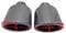 Auspuffblende 1 PCS Oval Schräg 95 * 115mm Carbon Faser Auto Auspuff Dual Tipps Glänzend Schwarz Edelstahl Auspuff Schalldämpfer rohre Auspuff Endrohr (Color : 63-150MM Glossy Oval)