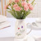 Jeweidea Personalisierte Keramikvase mit Gravur Namen Foto Geschenk für Mama, Geschenk für Oma, Muttertagsgeschenke für Mama, Weiße Blumenvase Moderne Esstisch Wohnzimmer Dekoration