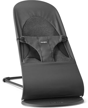 BabyBjörn Bouncer Balance Soft Woven/Jersey, Tri-Fabric, Dunkelgrau