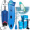 EXPLORER Windsurf 10.6 SUP Fusion Stand Up Paddling Board bis 170kg Komplettset mit Alu-Paddel, Rucksack, Pumpe, Finne und Flickenset…