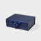 Geoto Bulk 33×25.5×11.5cm A4 Deep Luxury Rigid Foldable Magnetic Lid Bridesmaid Gift Box Clothing Packaging(Navy Blue with Ribbon)