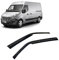 Rumplex Windabweiser Luftabweiser Regenabweiser Seitenfensterabweiser Kompatibel mit Renault Master 2010-2024 Autofenster Regenschutz Regenabweiser Anklebbare Deflektoren 2 Stück
