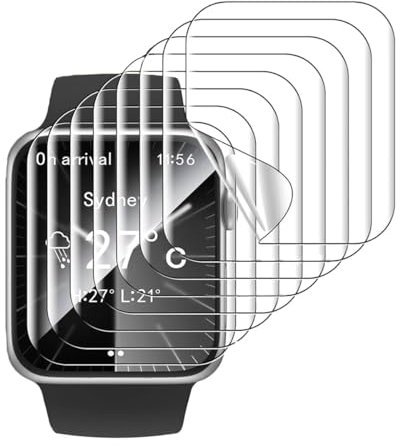 SRSRROP Lot de 5 films protecteurs d'écran pour Apple Watch Series 3/2/1 (38mm),Transparent HD TPU Film Souple Protecteur [Installation Facile][Sans bulles]