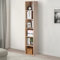 PACHIRA Höhenverstellbares Bücherregal Mit 6 Ebenen, 180.34 x 30.5 x 30.5 cm Schmales Standregal, Offenes Eckregal, Würfelregal, Aufbewahrungsregal Für Wohnzimmer, Büro, Schlafzimmer, Lagerregal