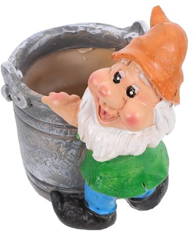 Happyyami Einhorn-gartenfigur Mit Hochwertigem Harz Lustiger GNOME Blumentopf Für Sukkulenten Charmante Dekoration Für Innen Und Außenbereich Einzigartiger Feenblumentopf