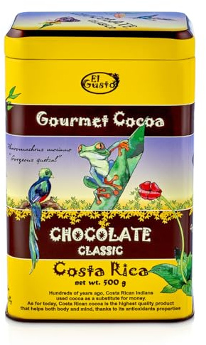 El Gusto 30% Klassik Kakao 500g – Cremige Trinkschokolade mit echtem Rohrzucker – Süßer Gourmet Kakao aus Costa Rica – Für Kinder & Familien